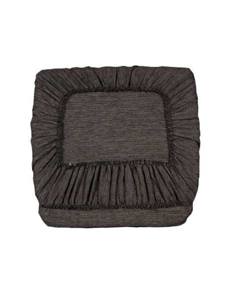 Cojín para silla reversible marrón oscuro