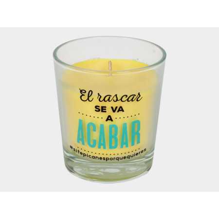 Vela aromática con frase