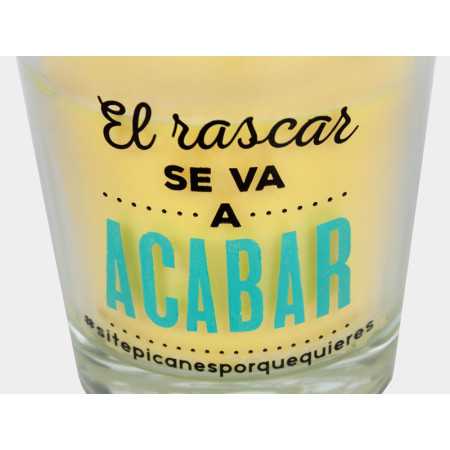 Vela aromática con frase 2