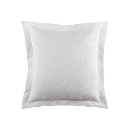 Funda cojín blanco con bordes ondulados 2