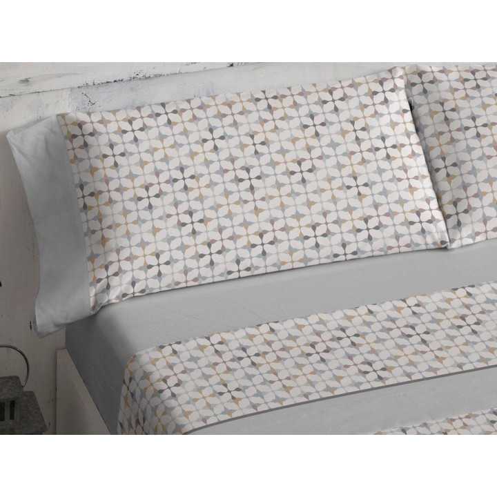 Juego de Sábanas Burrito Blanco Mosaic