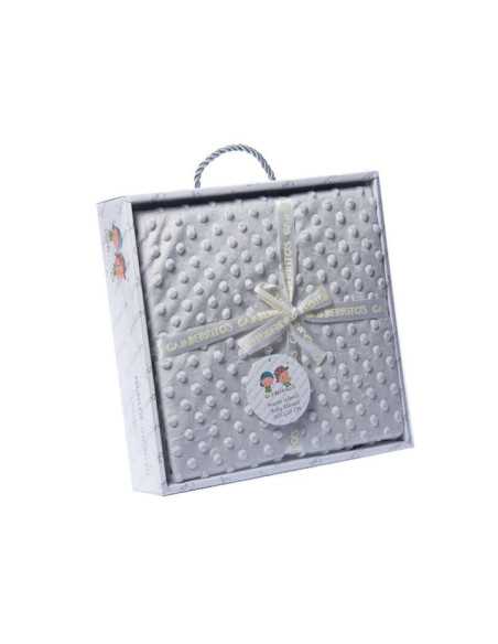 Manta Infantil Lunares Topitos 