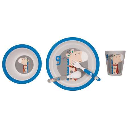 jogo de jantar infantil 5 peças Jirafa