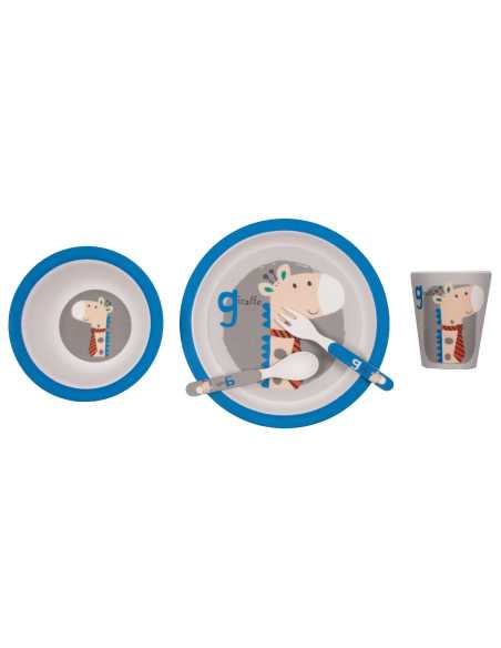 jogo de jantar infantil 5 peças Jirafa