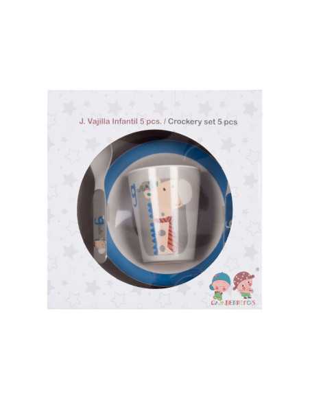 Juego de vajilla infantil 5 piezas Jirafa