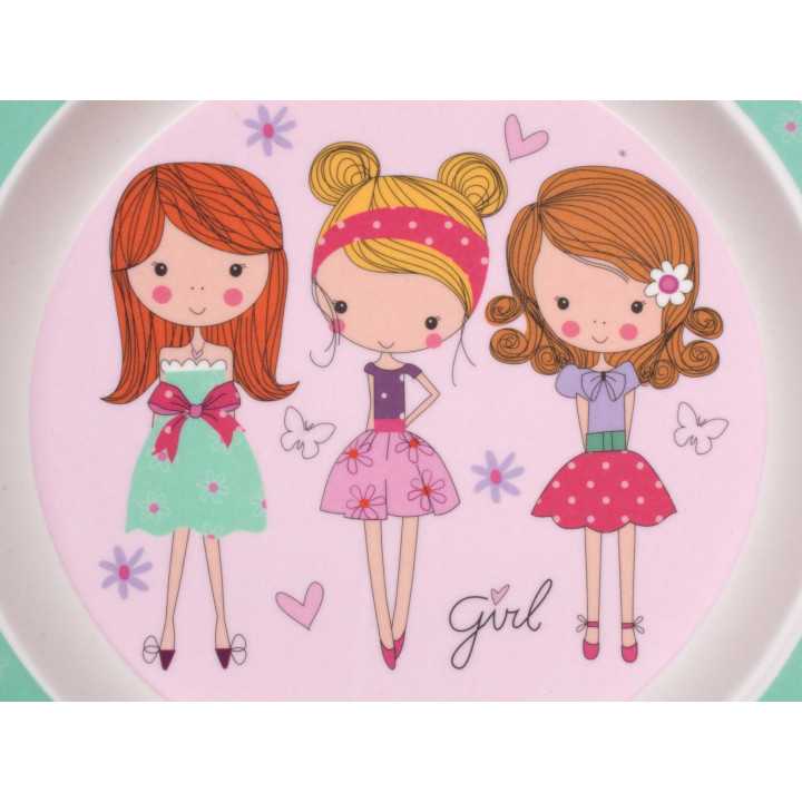 Juego de vajilla infantil 5 piezas Girl