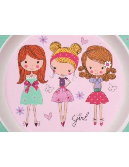 Juego de vajilla infantil 5 piezas Girl