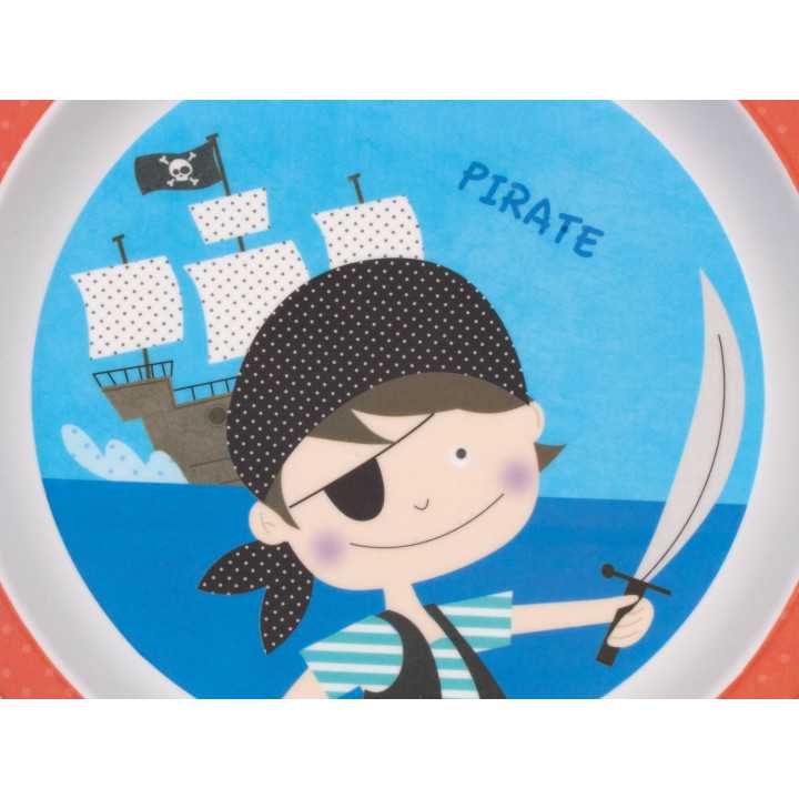 Jogo de louça infantil 5 peças Pirata
