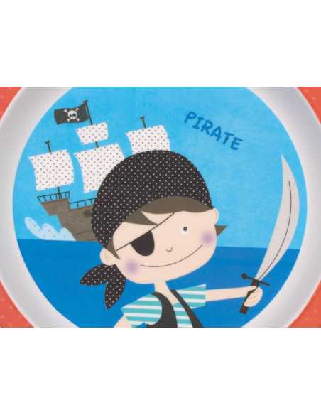 Juego de vajilla infantil 5 piezas Pirata