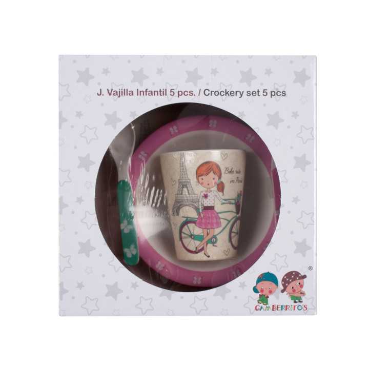 jogo de jantar infantil 5 peças París