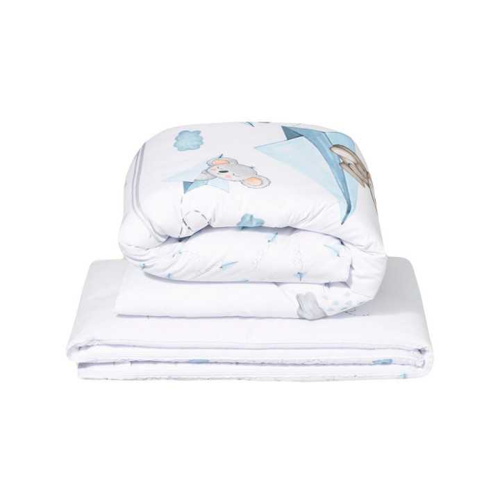 Capa de edredon com enchimento e protetor Paper Plain