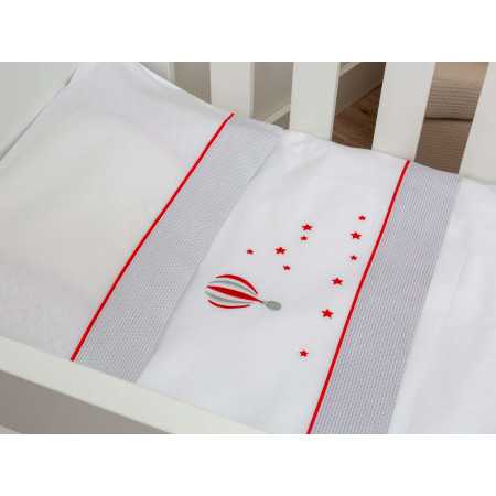 Juego de sábanas Cuna Globo| Sábanas cuna 100% algodón | Revitex