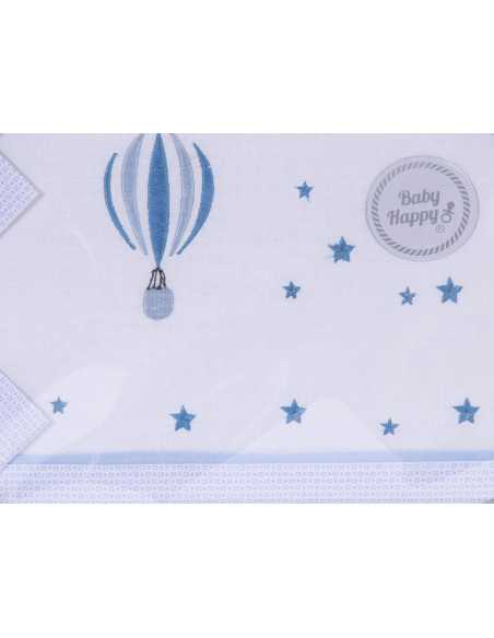 Conjunto de folhas de berço Balão| Lençóis de algodão para berço | Revitex