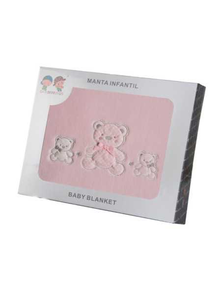 Manta Infantil Family| Manta bebé bordada| Revitex online