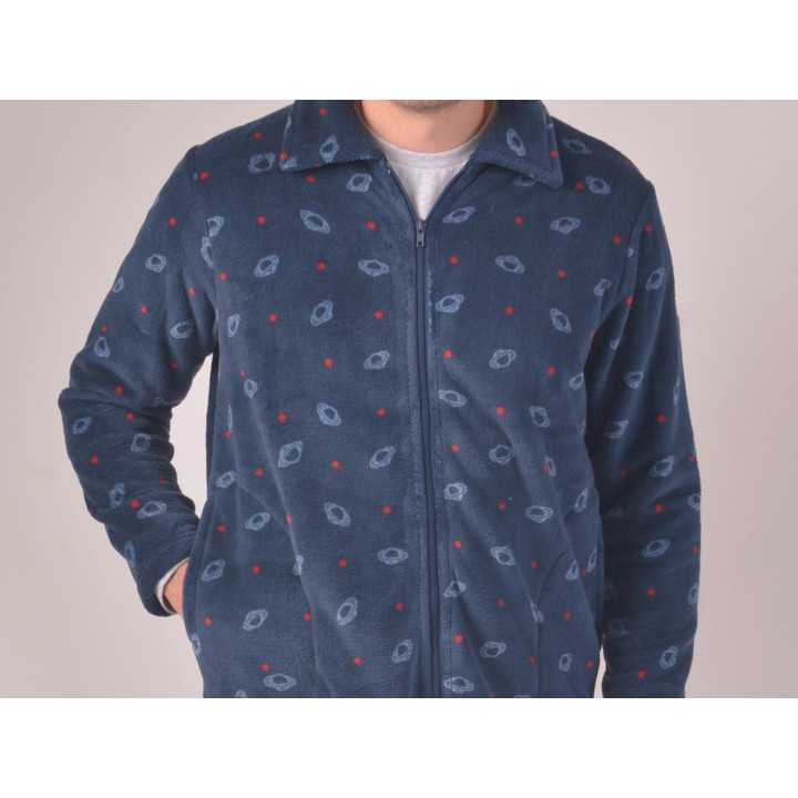 Roupão masculino Coralina Vemon | Robe de inverno masculino | Revitex