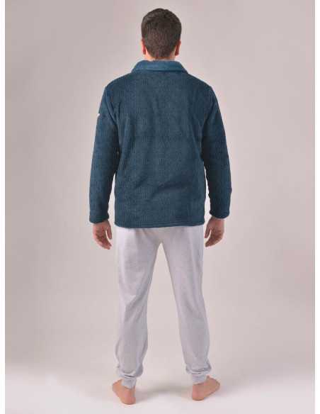 Roupão masculino Coralina Vincent| Robe de inverno masculino | Revitex