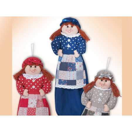 Porta-sacos de cozinha | Boneca para guardar sacos| Revitex 2