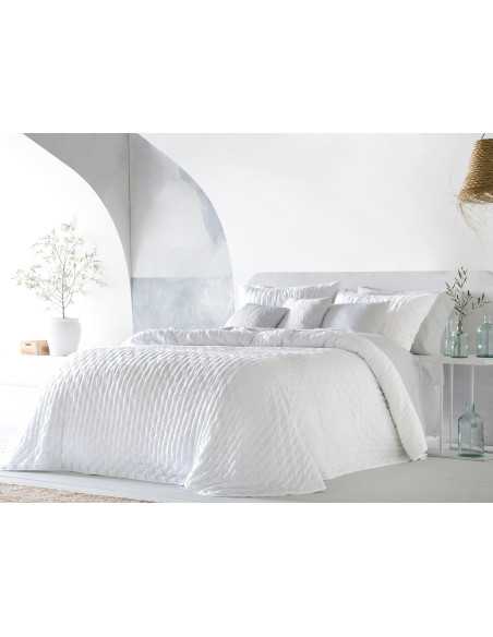 Colcha Bouti Reversible Bianka| Colcha de Verano bordado| Revitex