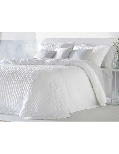 Colcha Bouti Reversible Bianka| Colcha de Verano bordado| Revitex