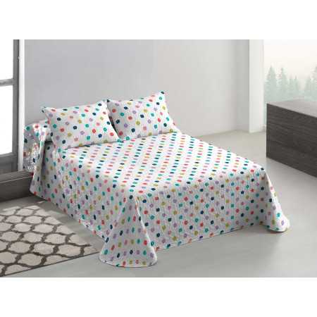 Colcha reversível Bouti Lola| Colcha Estampada Verão | Revitex 2