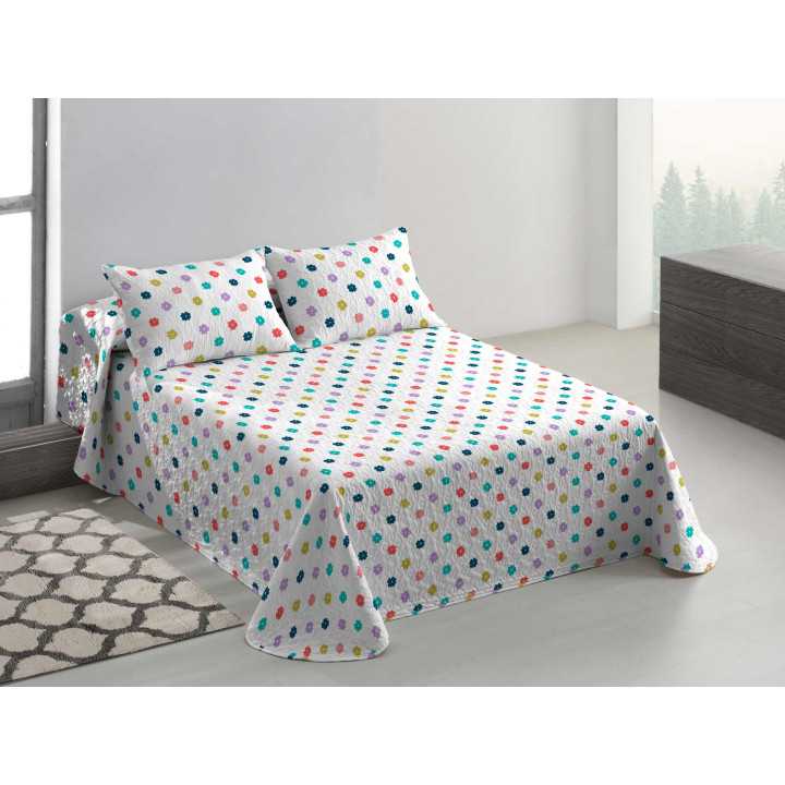 Colcha reversível Bouti Lola| Colcha Estampada Verão | Revitex