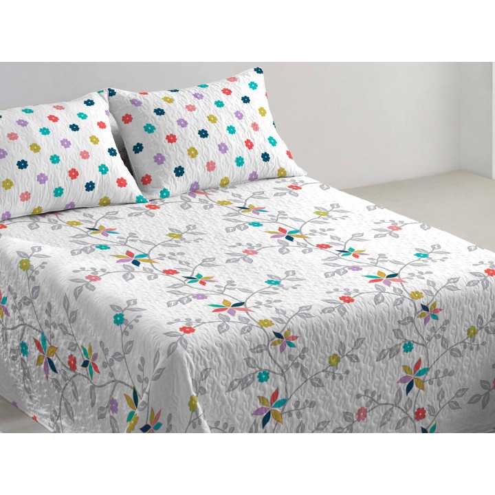 Colcha reversível Bouti Lola| Colcha Estampada Verão | Revitex