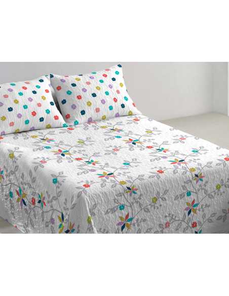 Colcha Bouti Reversible Lola| Colcha de Verano estampada| Revitex