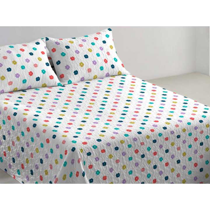 Colcha reversível Bouti Lola| Colcha Estampada Verão | Revitex