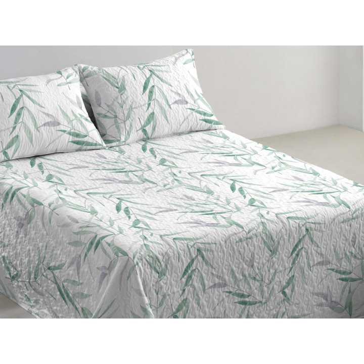 Colcha Bouti Reversible Bambú| Colcha de Verano estampada| Revitex