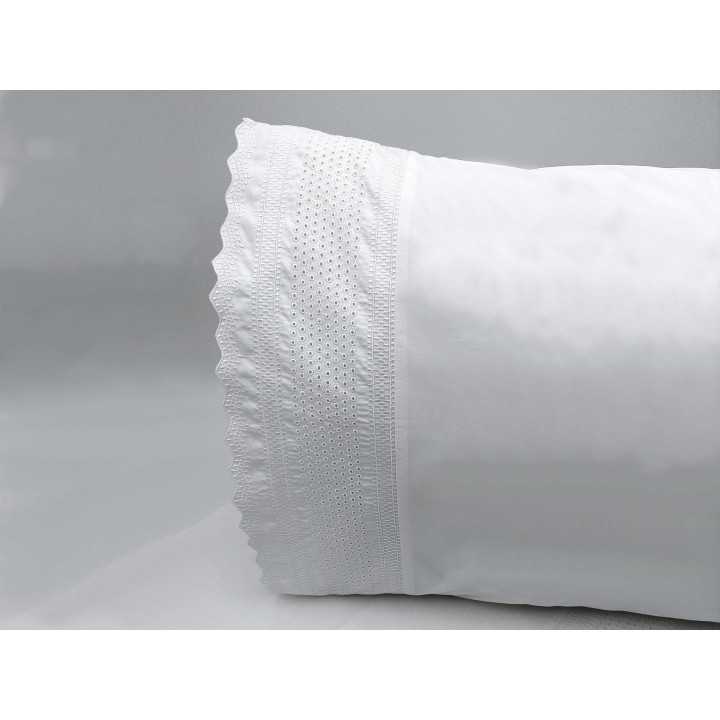 Conjunto de lençóis bordados 100% algodão Many| Folhas de hospitalidade