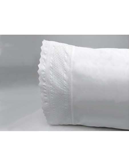 Conjunto de lençóis bordados 100% algodão Many| Folhas de hospitalidade