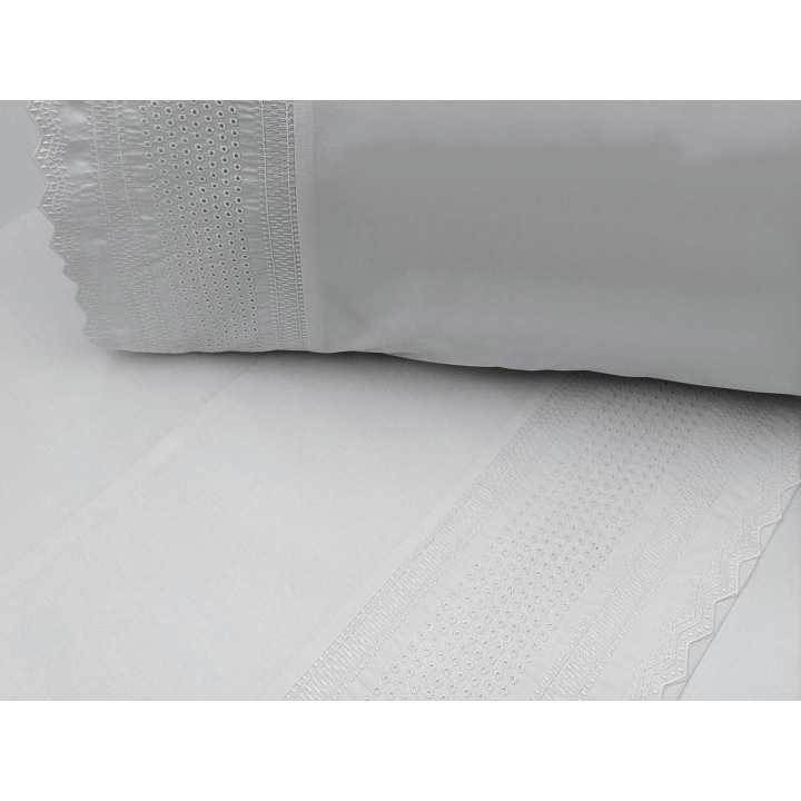 Juego de Sábanas bordadas 100% algodón Percal Many| Sábanas Hostelería