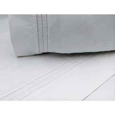 Conjunto de Lençóis Bordados 100% Algodão Percale Gorges| Folhas de hospitalidade