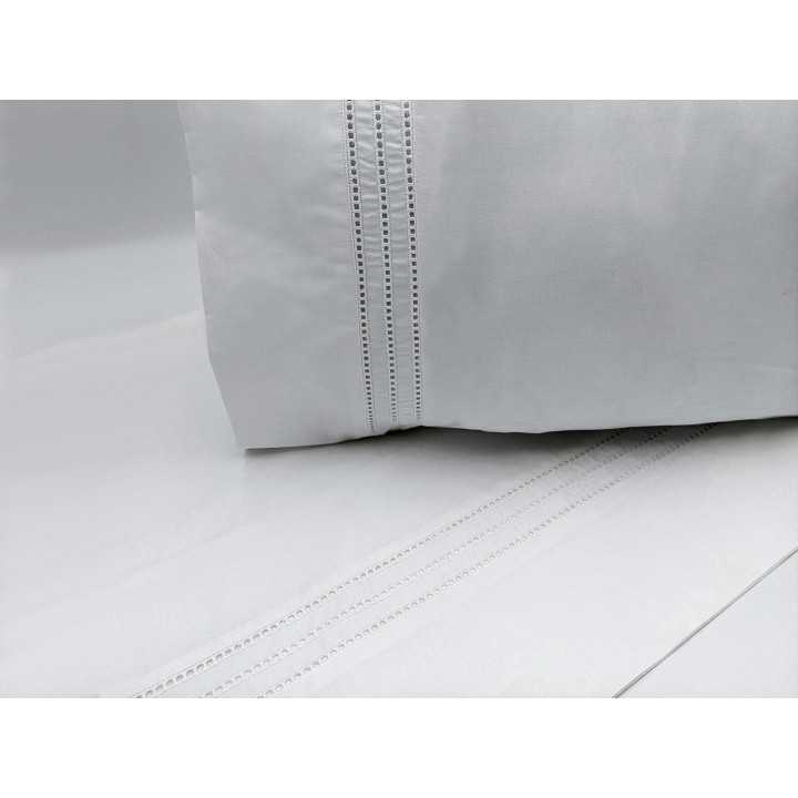 Conjunto de Lençóis Bordados 100% Algodão Percale Gorges| Folhas de hospitalidade