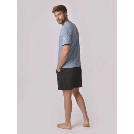 Pijama Privata Puka| Pijama hombre manga corta| Revitex online 2