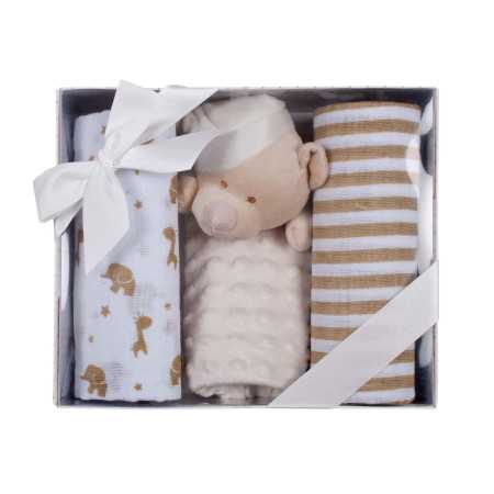 Set infantil regalo doudou y gasas | Regalo recién nacido | Revitex 2