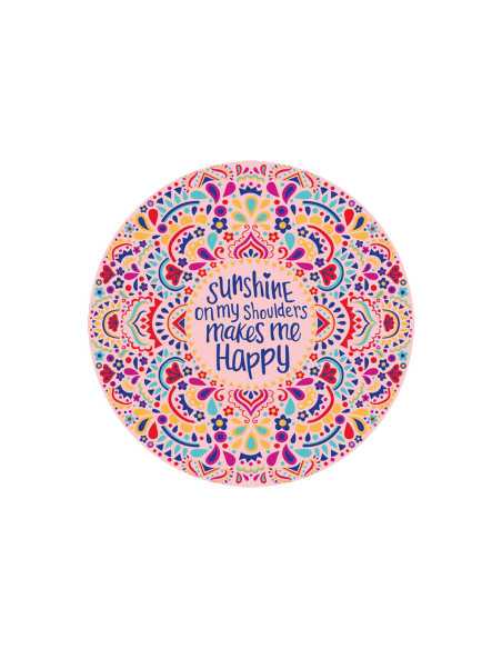 Pareo Toalha de Praia Redonda Sunny| Toalha de secagem rápida