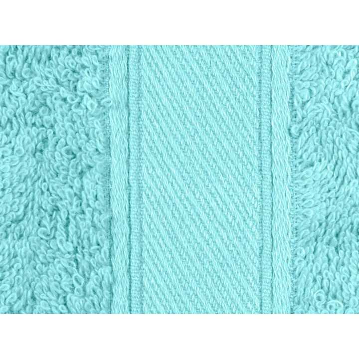 Toalla Rizo Estela Verde Agua | Toalla algodón 100% Barata | Revitex
