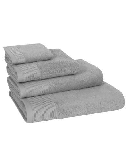 Toalla Rizo Valeria Gris | Juego toallas barato | Revitex online