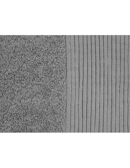 Toalha felpuda Valeria Cinza | Conjunto de toalhas barato | Revitex