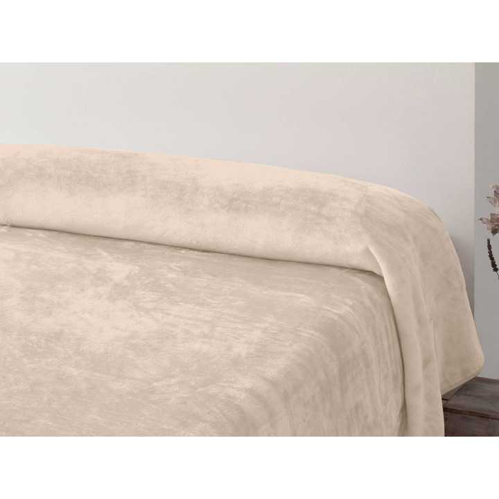 Manta Terciopelo lisa | Manta invierno dormitorio | Revitex online
