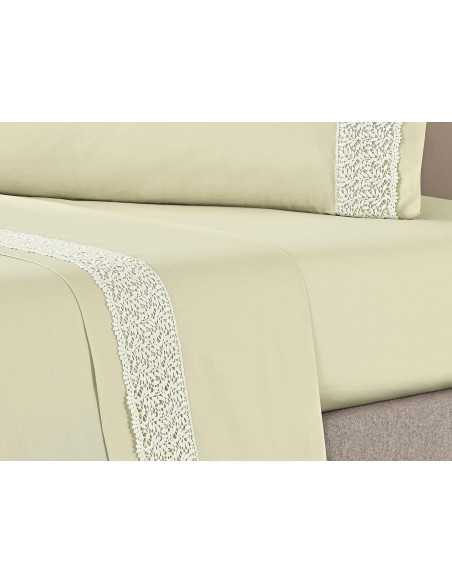 Conjunto de lençóis 100% algodão 4 fios Percal Ariel| Folhas de hospitalidade