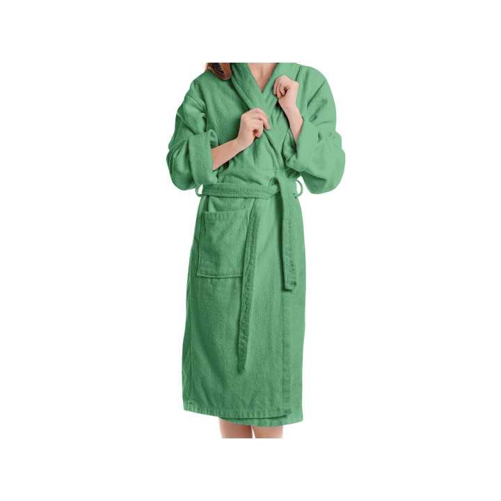 Albornoz Rizo Estela Verde | Albornoz 100% algodón Barato