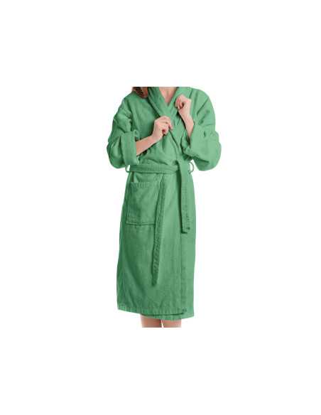 Albornoz Rizo Estela Verde | Albornoz 100% algodón Barato