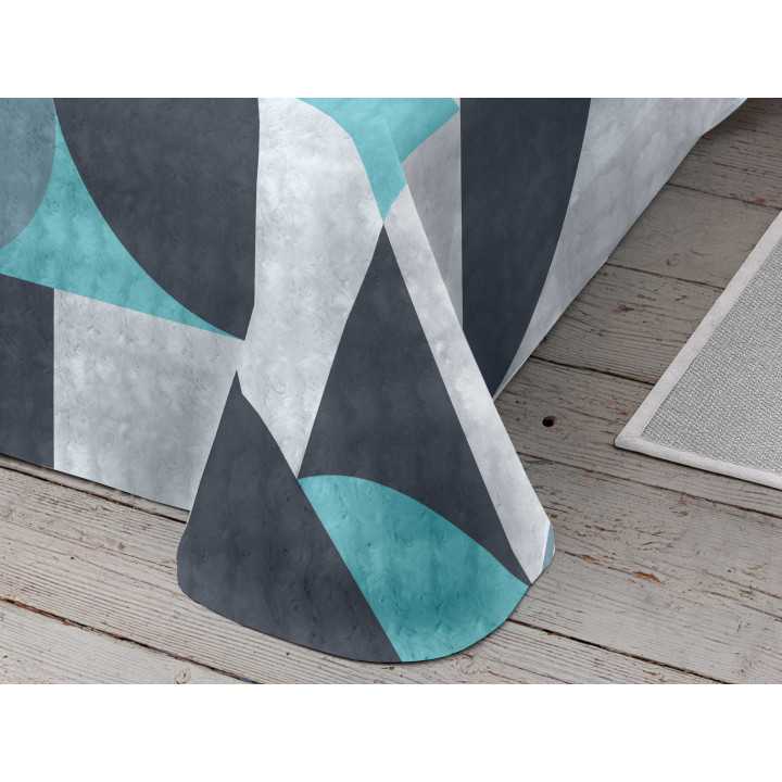 Manta de veludo Mady verde| Cobertor de cama estampado | Revitex