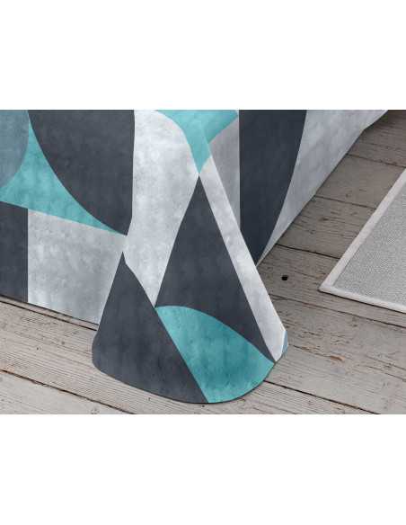 Manta de veludo Mady verde| Cobertor de cama estampado | Revitex