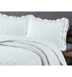 Colcha blanca panal cama 150 – Petra Decora