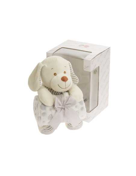 Manta Peluche Perrito Colores| Regalo bebé | Revitex onine