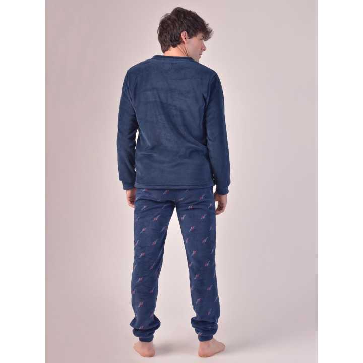 Pijama Privata Coralina Ville| Pijama Hombre Invierno| Revitex