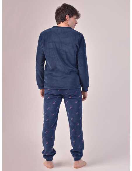 Pijama Privata Coralina Ville| Pijama Hombre Invierno| Revitex